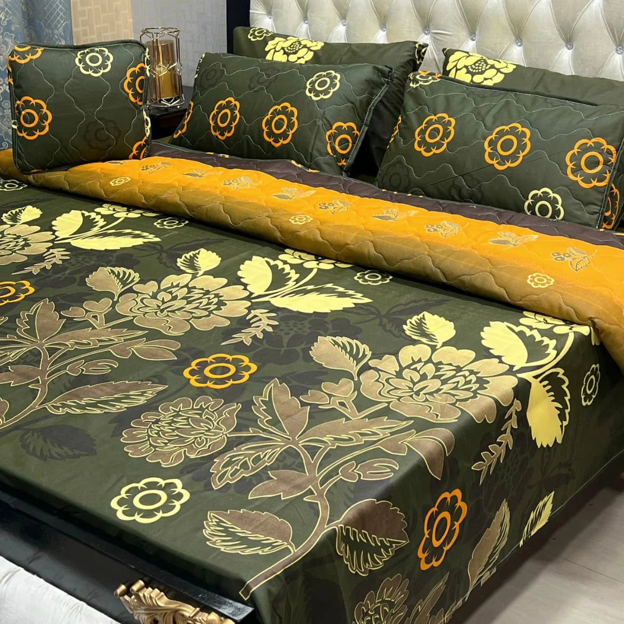 7Pcs Printed Comforter Set