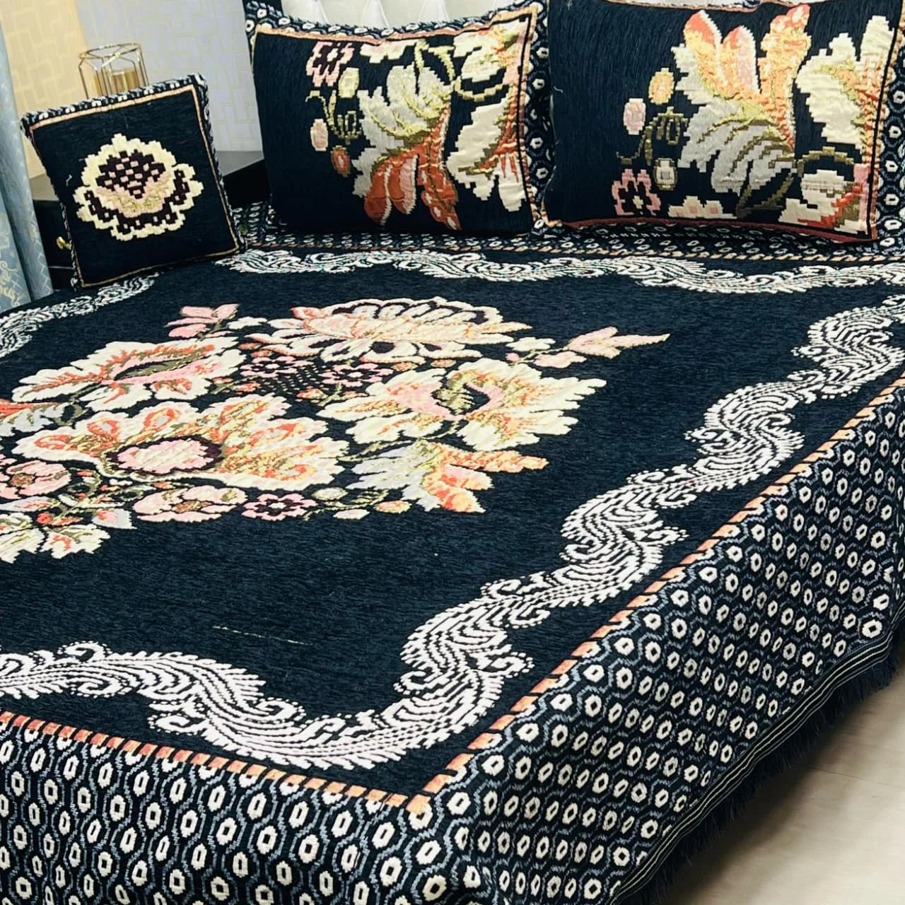 4pc Classic Velvet Bedsheet