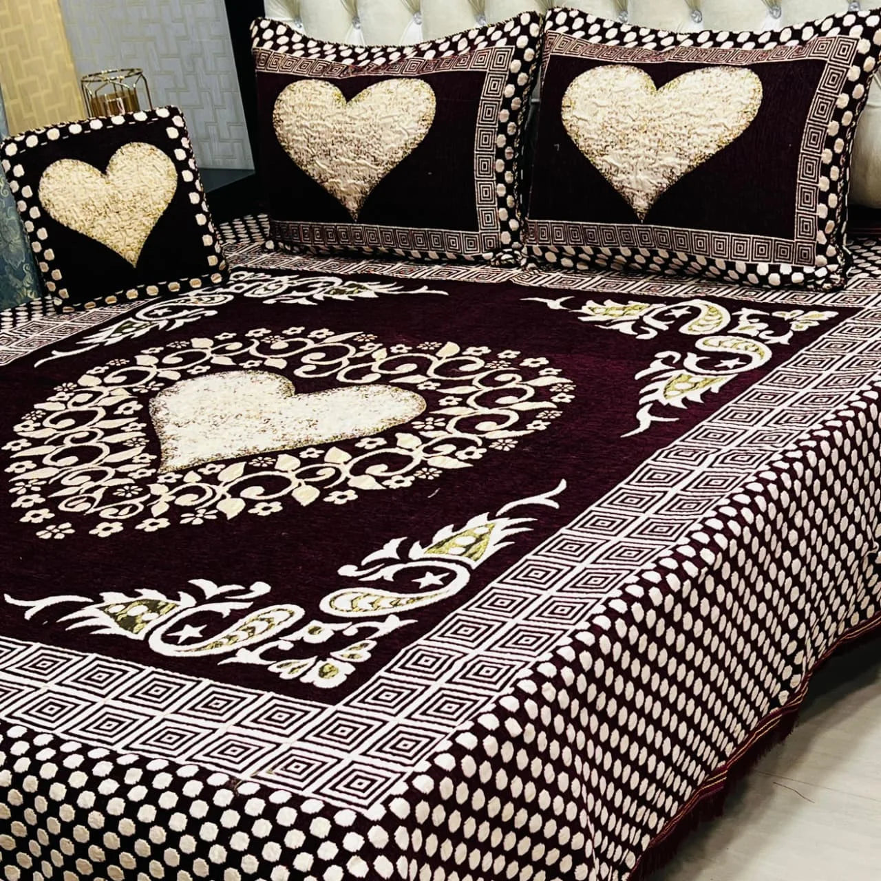 4Pc Luxury Velvet Bedsheet Set