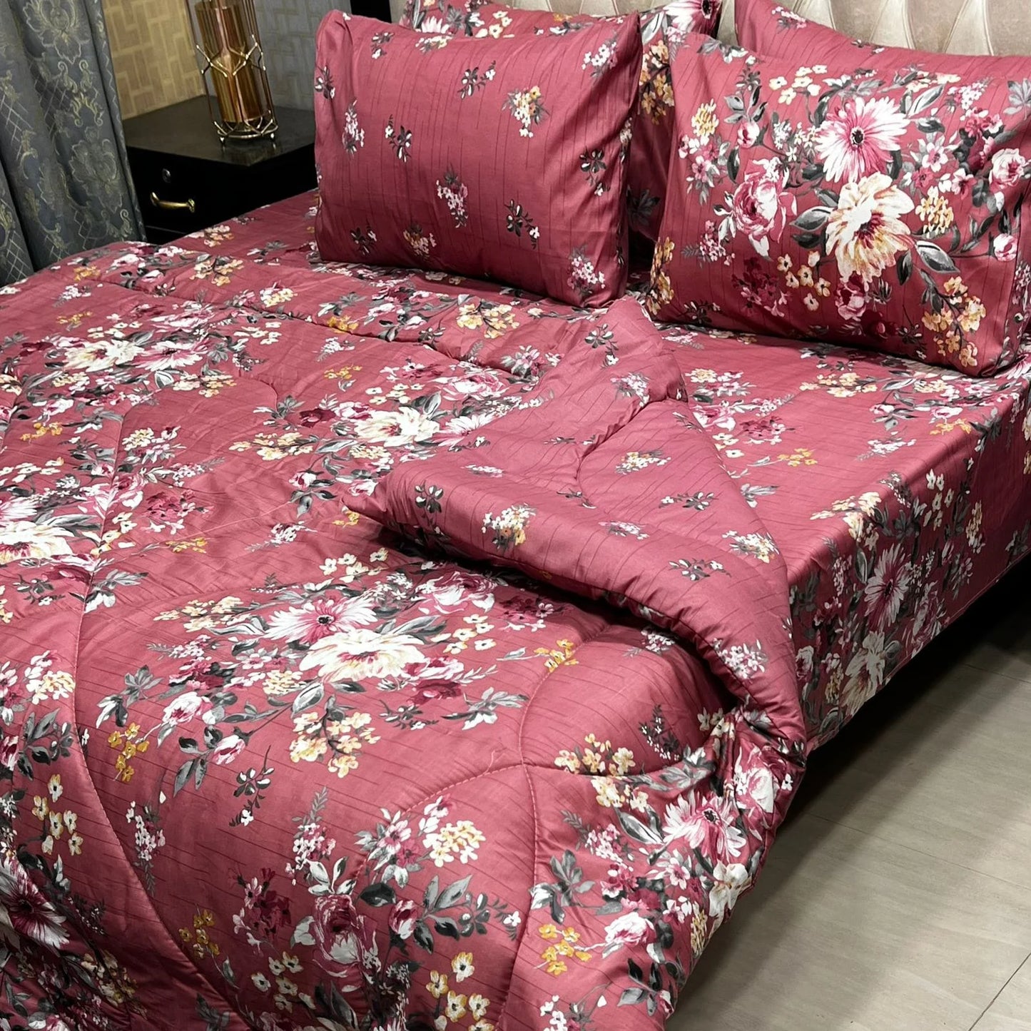 Soft Premium 6-Pcs Printed Razai Set