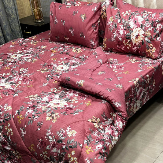 Soft Premium 6-Pcs Printed Razai Set